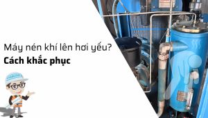 Máy nén khí trục vít lên hơi yếu