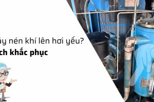 Máy nén khí trục vít lên hơi yếu